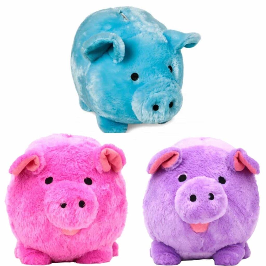 Plush Piggy Bank Toy
