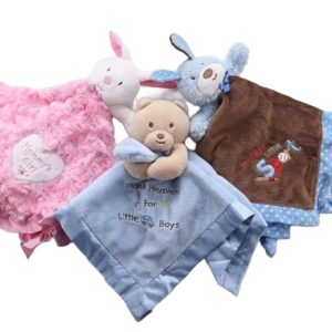 Custom Newborn Soft Cuddly Organic Plush Deer Animal Baby Comforter