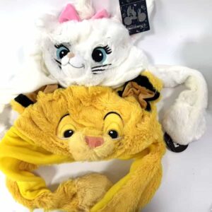 Plush Hat with Earflaps Soft Washable Movable Ears Animal Cap