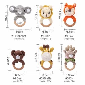 Baby Yarn Crochet Rattle Toy