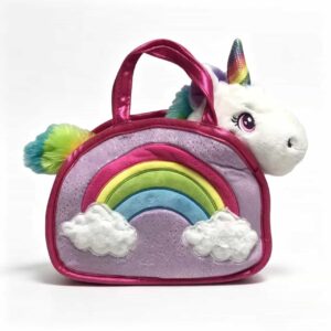 Toy Pet Carriers for Dolls and Plush Animals Includes Colorful Designs